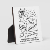 Buchhalter Karo Bücher in einem Slimming Club. Fun Fotoplatte (Vorderseite)