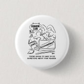 Buchhalter Karos in einem Slimming Club Button (Vorderseite)