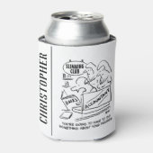 Buchhalter Karos in einem Slimming Club Dosenkühler (Kanne Vorderseite)