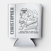 Buchhalter Karos in einem Slimming Club Dosenkühler (Vorderseite)