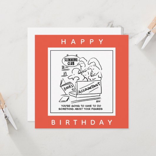 Buchhalter Karos in einem Slimming Club Karte (Vorderseite/Rückseite Beispiel)