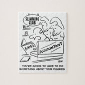 Buchhalter Karos in einem Slimming Club Puzzle (Vertikal)