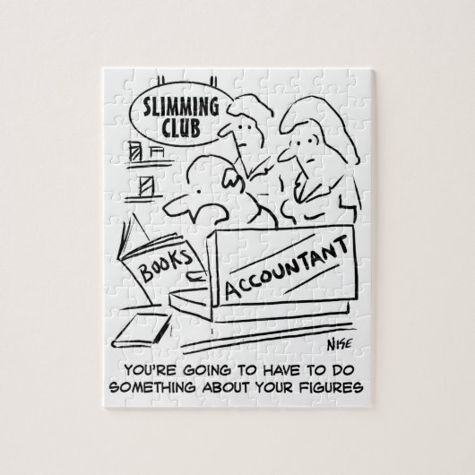 Buchhalter Karos in einem Slimming Club Puzzle (Vertikal)
