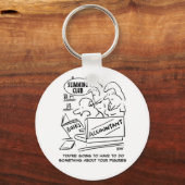 Buchhalter Karos in einem Slimming Club Schlüsselanhänger (Vorderseite)