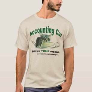 Buchhalter-Katzen-Bericht IHR Platten T - Shirt