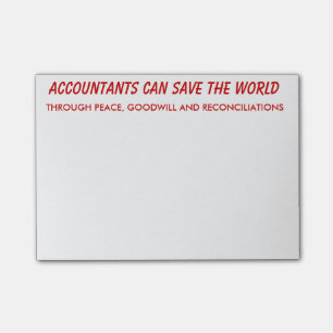 Buchhalter können die Weltposten-it® Anmerkungen Post-it Klebezettel