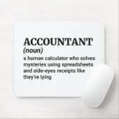 Buchhalter Leben - Funny Definition Mousepad (Mit Mouse)