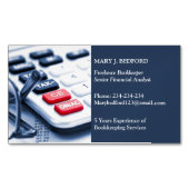 Buchhalter Magnetische Visitenkarte (Vorderseite)