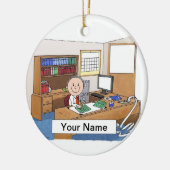 Buchhalter - männlich keramik ornament (Links)