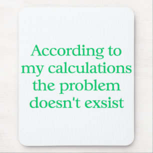 Buchhalter-Mausunterlage Mousepad