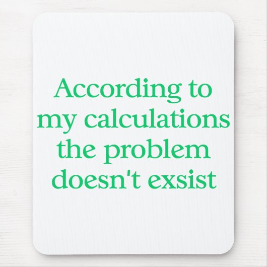 Buchhalter-Mausunterlage Mousepad (Vorne)