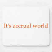 Buchhalter-Mausunterlage Mousepad (Vorne)