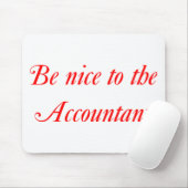 Buchhalter-Mausunterlage Mousepad (Mit Mouse)