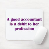 Buchhalter-Mausunterlage Mousepad (Mit Mouse)