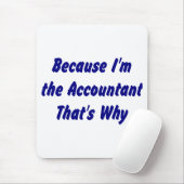 Buchhalter-Mausunterlage Mousepad (Mit Mouse)