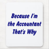 Buchhalter-Mausunterlage Mousepad (Vorne)