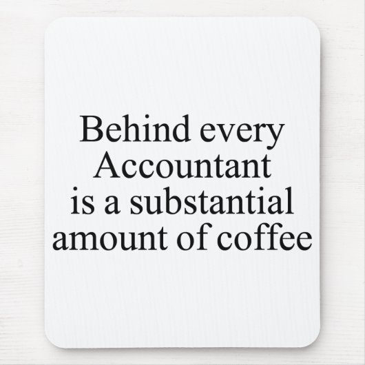 Buchhalter-Mausunterlage Mousepad (Vorne)