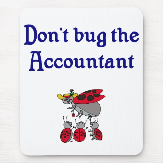 Buchhalter-Mausunterlage Mousepad (Vorne)