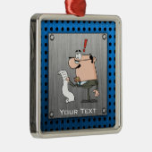 Buchhalter; Metallbürste Ornament Aus Metall (Rechts)