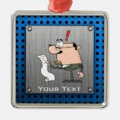 Buchhalter; Metallbürste Ornament Aus Metall (Vorne)