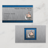 Buchhalter; Metallbürste Visitenkarte (Vorne/Hinten)