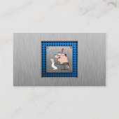 Buchhalter; Metallbürste Visitenkarte (Rückseite)