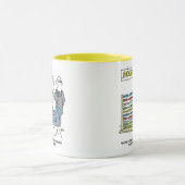 Buchhalter mit Abakus. Buchhalter Tasse (Zentrum)