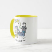 Buchhalter mit Abakus. Buchhalter Tasse (Vorderseite Links)