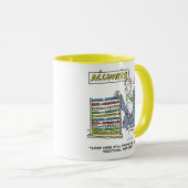 Buchhalter mit Abakus. Buchhalter Tasse (VorderseiteRechts)