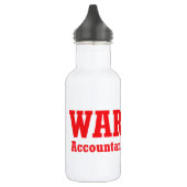 Buchhalter mit Haltung Edelstahlflasche (Links)