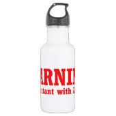 Buchhalter mit Haltung Edelstahlflasche (Vorderseite)