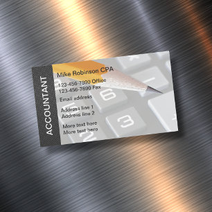 Buchhalter Modern Business Card Magnete