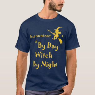 Buchhalter nach Tag Hexe nach Nacht Wittling Hallo T-Shirt