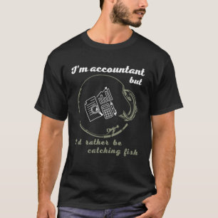 Buchhalter oder Buchhalter auch Liebe Fischen und T-Shirt