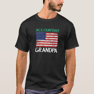 Buchhalter Opa US-Flagge Buchhaltung CPA   T-Shirt