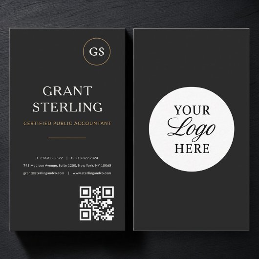 Buchhalter-QR-Code-Logo Professionell Visitenkarte