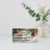 Buchhalter QR Visitenkarte (Stehend Vorderseite)