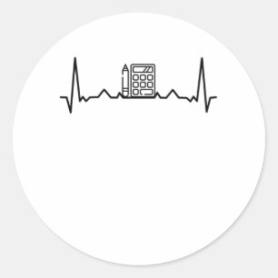 Buchhalter Runder Aufkleber