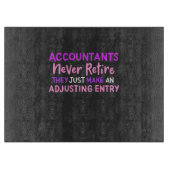 Buchhalter Schneidebrett (Vorderseite)