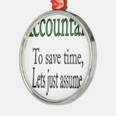 BUCHHALTER SILBERNES ORNAMENT (Links)