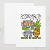 Buchhalter sind wie Ananas. Ankündigung (Vorne/Hinten)