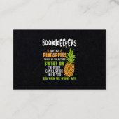 Buchhalter sind wie Ananas. Visitenkarte (Vorderseite)