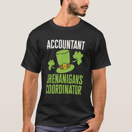 Buchhalter St Patricks Day Shenanigans Koordinator T-Shirt (Vorderseite)