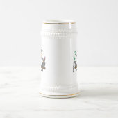 Buchhalter-Strichmännchen Bierglas (Mittel)
