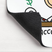 Buchhalter-Strichmännchen Mousepad (Ecke)