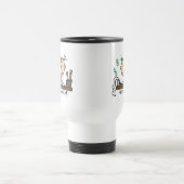 Buchhalter-Strichmännchen Reisebecher (Mittel)