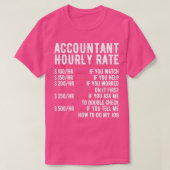 Buchhalter Stundenzins Funny Accountant CPA-Analys T-Shirt (Design vorne)