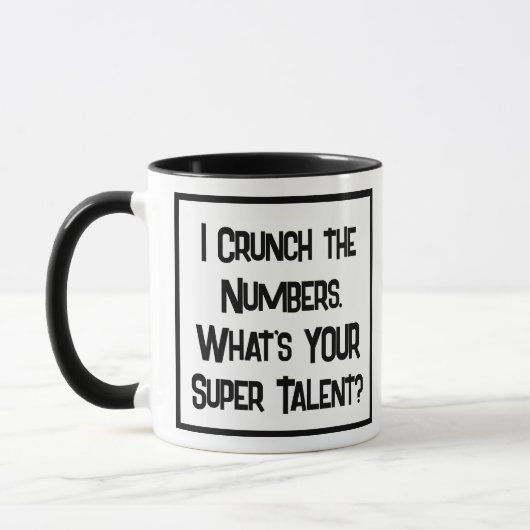 Buchhalter Super Talent. Zwei Tone-Kaffee-Tasse Tasse (Links)