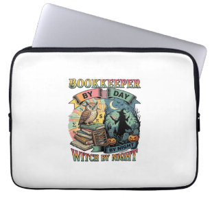 Buchhalter Tag Hexen Nacht Halloween Eule Bücher K Laptopschutzhülle