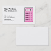 Buchhalter-Taschenrechner Visitenkarte (Vorne/Hinten)